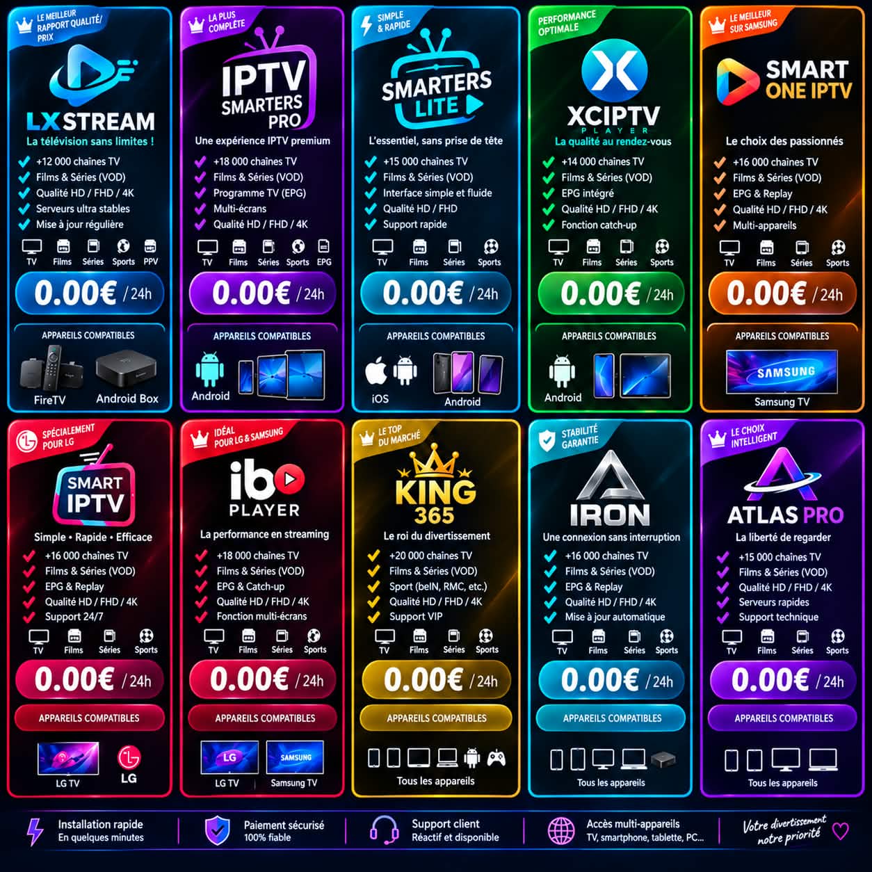 Essai gratuit 24h – Tous les abonnements inclus – ShowIPTV4K